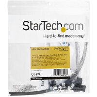 StarTech.com Sicherheitskabel - 5er Pack - Stahl - verstellbar, Kabelbinder, Flur, Stahl, Silber