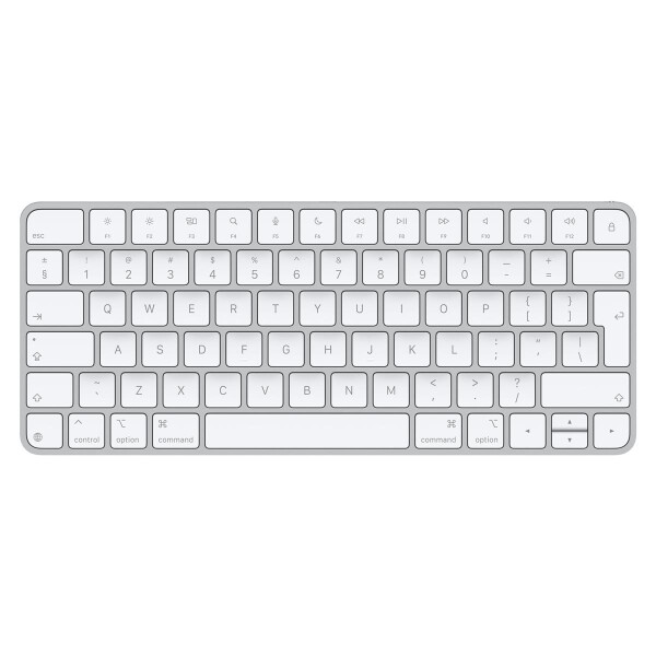 Apple Magic, Verkabelt & Kabellos, USB + Bluetooth, QWERTY, Weiß