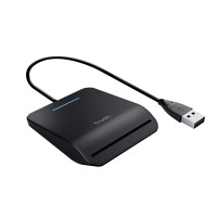 Trust Primo, CardBus+USB 2.0, 1 m, Schwarz, 61 g