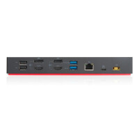 Lenovo ThinkPad Hybrid USB-C with USB-A Dock, Kabelgebunden, USB 3.2 Gen 2 (3.1 Gen 2) Type-C, 3,5 mm, 10,100,1000 Mbit/s, Schwarz, Lenovo