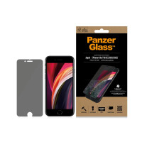 PanzerGlass ® Privacy Displayschutzglas iPhone SE (2020/2022) | 8 | 7 | 6 | 6s | Standard Fit, Apple, Apple - iPhone 6, Apple - iPhone 6s, Apple - iPhone 7, Apple - iPhone 8, Apple - iPhone SE 2020,..., Trockene Anwendung, Kratzresistent, Schockresistent,