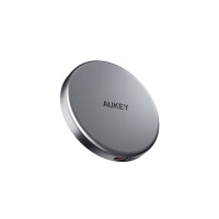 AUKEY MagFusion Aura Magnetic 15W, Drinnen, USB, Kabelloses Aufladen, Silber