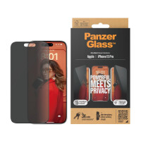 PanzerGlass ® Privacy Displayschutz iPhone 15 Pro |...