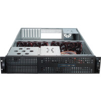 Inter-Tech 2U-2129N, Rack, Server, Schwarz, Silber, ATX, EATX, micro ATX, Mini-ITX, SSI EEB, Stahl, 2U