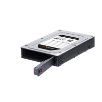 StarTech.com 2,5" auf 3,5" Festplatten Adapter - für SATA und SAS SSDs/ HDDs, 8,89 cm (3.5"), Carrier Panel, Schwarz, Silber, 2.5", SATA, Serial Attached SCSI (SAS), Aluminium, Kunststoff