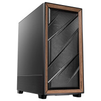 Antec FLUX SE, Midi Tower, PC, Schwarz, Holz, ATX, EATX,...