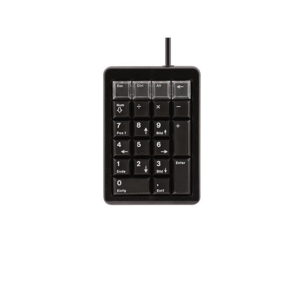 Cherry G84-4700 KEYPAD, Kabelgebunden, USB, Schwarz (UK/US), USB, 21, Laptop / PC, 1,75 m, Schwarz