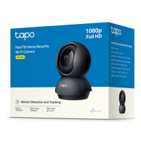 TP-LINK TAPO C201, IP-Sicherheitskamera, Drinnen, Verkabelt & Kabellos, Tisch/Wand, Schwarz, 75.2°
