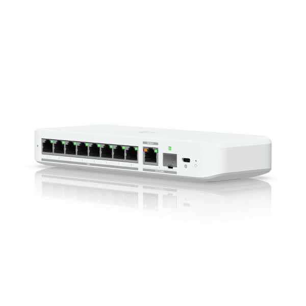 Ubiquiti UniFi Flex 2.5G, Managed, L2, 2.5G Ethernet (100/1000/2500), Power over Ethernet (PoE), Desktop-/Wandmontage, Wandmontage