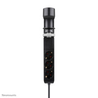 Neomounts DS22-840BL6 Tischsteckdose mit Klemme und USB-C- und USB-A-Anschlüssen - Schnellladung, 1,4 m, Drinnen, Typ F, Kunststoff, Schwarz, Power Delivery