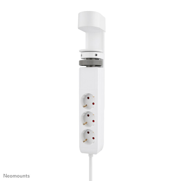 Neomounts DS22-840WH6 Tischsteckdose mit Klemme und USB-C- und USB-A-Anschlüssen - Schnellladung, 1,4 m, Drinnen, Typ F, Kunststoff, Weiß, Power Delivery