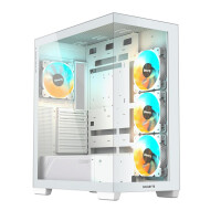 Gigabyte C500 PANORAMIC STEALTH, Midi Tower, PC, Weiß, ATX, Mini-ATX, Mini-ITX, Glas, Kunststoff, Stahl, Gaming