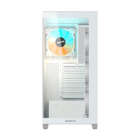 Gigabyte C500 PANORAMIC STEALTH, Midi Tower, PC, Weiß, ATX, Mini-ATX, Mini-ITX, Glas, Kunststoff, Stahl, Gaming