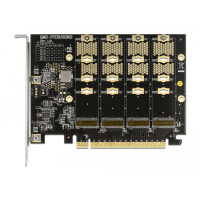 Delock PCI Express x16 Karte zu 4 x intern NVMe M.2 Key M...