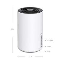 TP-LINK AXE5400 Tri-Band Mesh Wi-Fi 6E System, 3er Pack, Weiß, Intern, 670 m², 0 - 40 °C, -40 - 60 °C, 10 - 90%