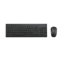 Kensington KM150 EQ Wireless Tastatur und Maus Set, Kabellos, RF Wireless, Membran Key Switch, QWERTY, Schwarz, Maus enthalten