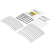 StarTech.com Sicherheitskabel - 20er Pack - Stahl - verstellbar, Kabelbinder, Flur, Schwarz