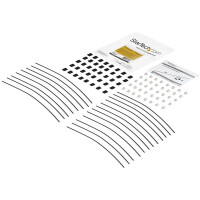 StarTech.com Sicherheitskabel - 20er Pack - Stahl - verstellbar, Kabelbinder, Flur, Schwarz