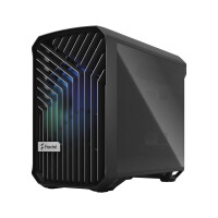 Fractal Design Torrent Nano, Micro Tower, PC, Schwarz, Micro-ITX, Gehärtetes Glas, Multi