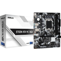 ASRock B760M-HDV/M.2 D4, Intel, LGA 1700, Intel® Core™ i3, Intel® Core™ i5, Intel® Core™ i7, Intel® Core™ i9, DDR4-SDRAM, 64 GB, DIMM