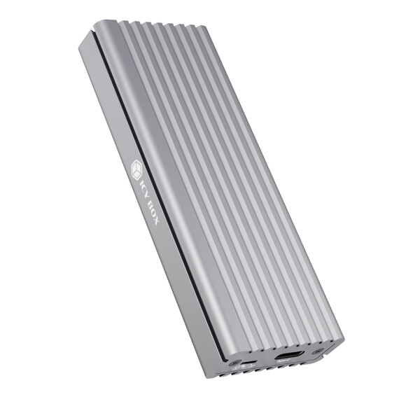 ICY BOX IB-1817MA-C31, SSD-Gehäuse, M.2, PCI Express 3.0, 10 Gbit/s, USB Anschluss, Silber