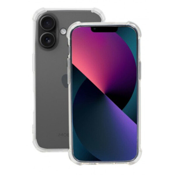 Mobilis 057033, Cover, Apple, iPhone 16, 15,5 cm (6.12"), Transparent