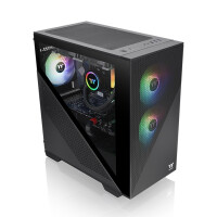 Thermaltake Divider 170 TG ARGB, Midi Tower, PC, Schwarz,...