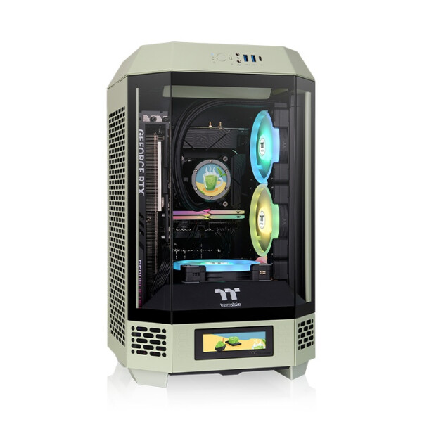 Thermaltake The Tower 250 Matcha Green, Mini Tower, PC, Grün, Mini-ITX, SPCC, 21 cm
