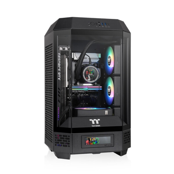 Thermaltake The Tower 250, Mini Tower, PC, Schwarz, Weiß, Mini-ITX, SPCC, 21 cm