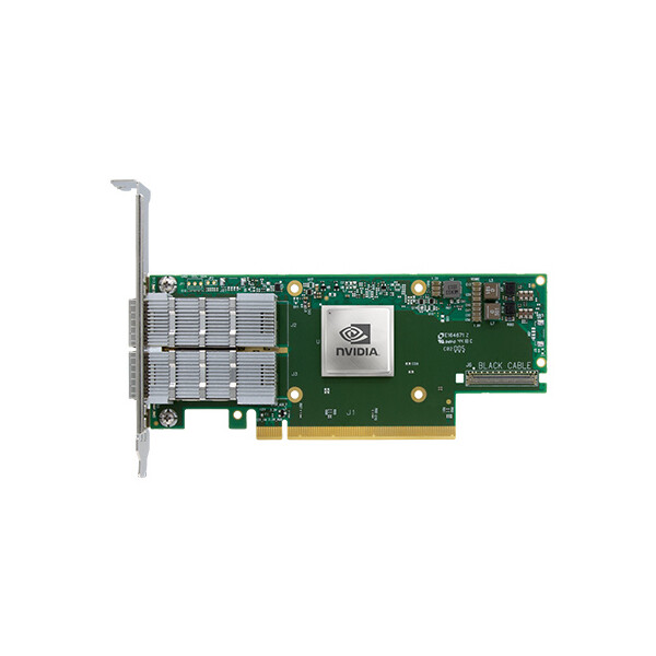 NVIDIA ConnectX-6 InfiniBand, Eingebaut, Kabelgebunden, PCI Express, Faser, 100000 Mbit/s, Grün, Grau