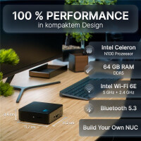 FUTURENUC Entry NUC 12CP-NO-0/0W6, 3,4 GHz, Intel® Celeron®, N100, DDR5-SDRAM