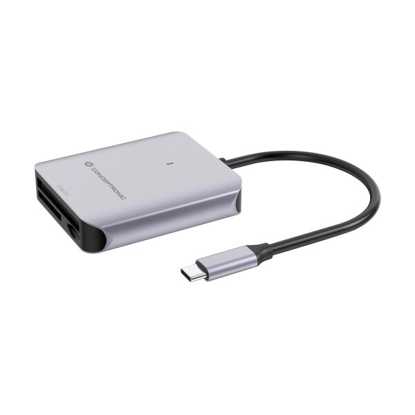 Conceptronic Card USB 3.2 Gen2 CFast SD/TF 4.0 UHS-II - Card-Reader - CompactFlash ATA Serial Transfer (CFast)