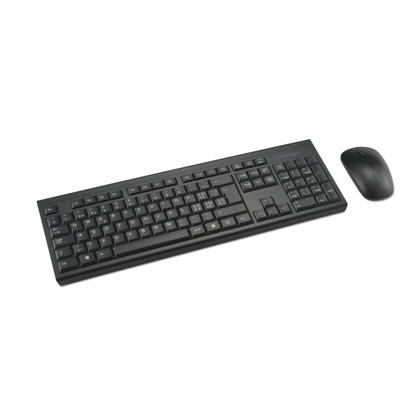 Kensington KM150 EQ Wireless Tastatur und Maus Set, Kabellos, RF Wireless, Membran Key Switch, QWERTZ, Schwarz, Maus enthalten