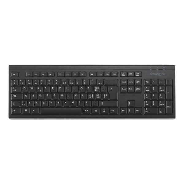 Kensington KB150 EQ Wireless Tastatur, Volle Größe (100%), Kabellos, RF Wireless, Membran Key Switch, QWERTZ, Schwarz