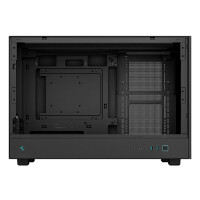 Deepcool CH260, Micro Tower, PC, Schwarz, micro ATX, Mini-ATX, Mini-ITX, Acrylnitril-Butadien-Styrol (ABS), SPCC, Gehärtetes Glas, 17,4 cm