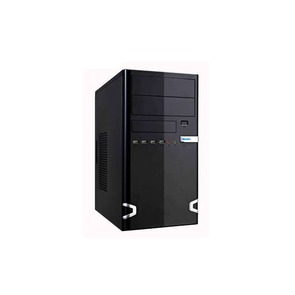 Linkworld 727-22, Micro Tower, PC, Schwarz, Galvanisiertes Stahl, SECC, SGCC, 3.5", 176 mm