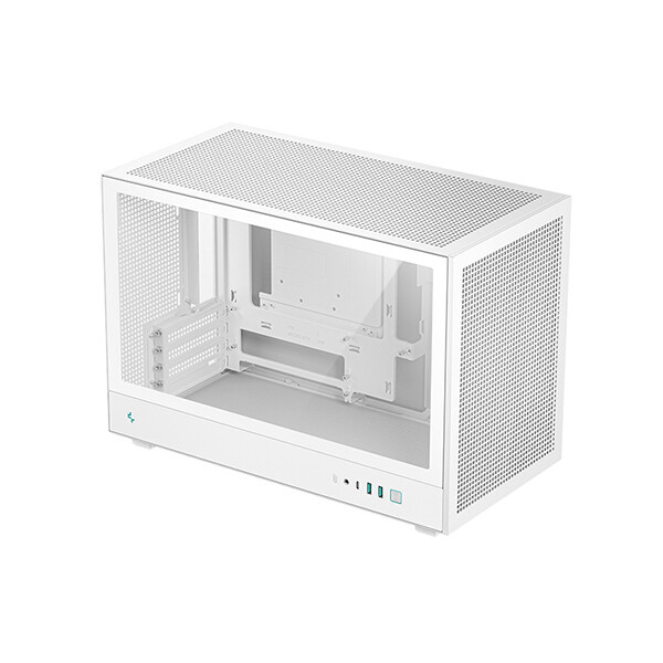 Deepcool CH260, Micro Tower, PC, Weiß, micro ATX, Mini-ATX, Mini-ITX, Acrylnitril-Butadien-Styrol (ABS), SPCC, Gehärtetes Glas, 17,4 cm