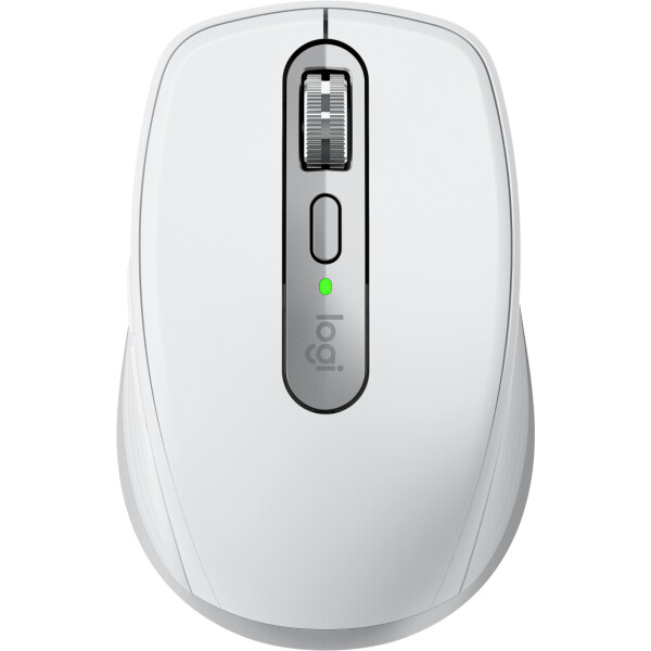 Logitech MX Anywhere 3S for Mac, rechts, Laser, RF Wireless + Bluetooth, 8000 DPI, Silber, Weiß
