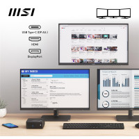 MSI Cubi N ADL-007DE, Intel® N, N100, 4 GB, DDR4-SDRAM, 128 GB, Windows 11 Pro