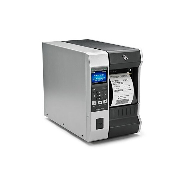 Zebra ZT610, Wärmeübertragung, 600 x 600 DPI, 152 mm/sek, Verkabelt & Kabellos, Schwarz, Grau