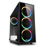Sharkoon TG4, Midi Tower, PC, Schwarz, ATX, micro ATX,...