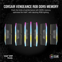 Corsair Vengeance RGB CMH64GX5M2B6000C38, 64 GB, 2 x 32...