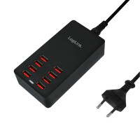 LogiLink PA0140, Drinnen, AC, 5 V, Schwarz