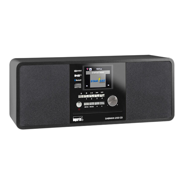 Telestar DABMAN i200 CD, Digital, DAB+, FM, UKW, Spieler, CD, 20 W, 7,62 cm (3")