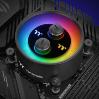 Thermaltake Pacific MX1 Plus, Wasserblock, Cooper, Polyphenylensulfid (PPS), Schwarz, LGA 1150 (Socket H3), LGA 1151 (Socket H4), LGA 1155 (Socket H2), LGA 1156 (Socket H), LGA 1200..., 93,4 mm, 93,4 mm