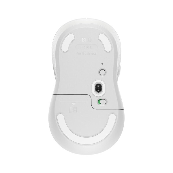 Logitech Signature M650 L for Business, rechts, Optisch, RF Wireless + Bluetooth, 4000 DPI, Weiß