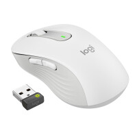 Logitech Signature M650 L for Business, rechts, Optisch, RF Wireless + Bluetooth, 4000 DPI, Weiß
