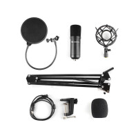 SANDBERG Streamer USB Microphone Kit, Studio-Mikrofon,...