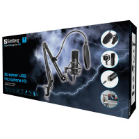 SANDBERG Streamer USB Microphone Kit, Studio-Mikrofon,...