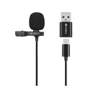SANDBERG Streamer USB Clip Microphone,...